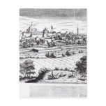 A Section of a Map of Milan, 1640 Post Cards