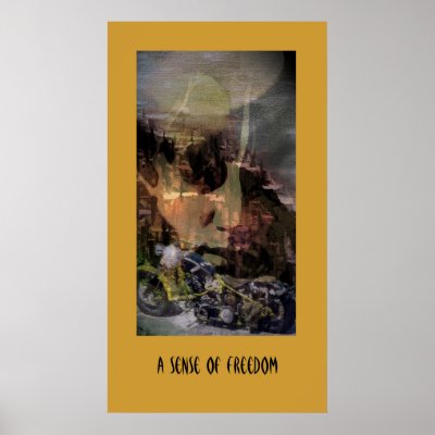 «A Sense of Freedom», Yellow Poster by livtorunn
