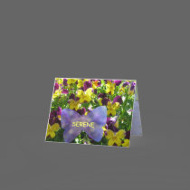 A Serene Pansy Garden card by gramabarb A Serene Pansy Garden card