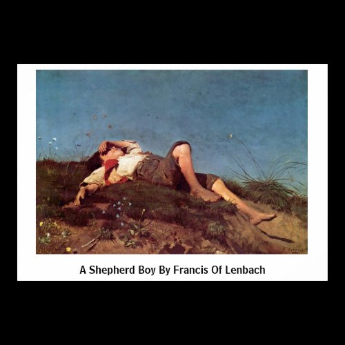 A Shepherd Boy By Francis Of Lenbach Poster