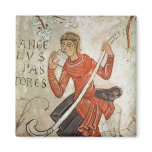 A shepherd playing a flageolet refrigerator magnets
