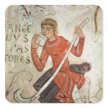 A shepherd playing a flageolet sticker