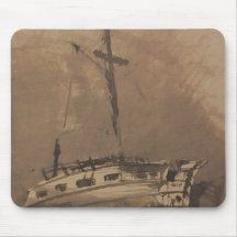 A Ship in Choppy Seas, 1864 Mouse Pads