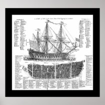 A Ship of War Print
