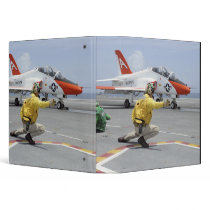A shooter aboard the aircraft carrier 3 ring binder
