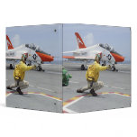 A shooter aboard the aircraft carrier 3 ring binder