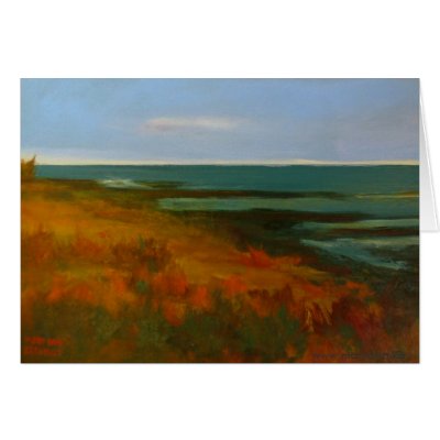 A Shoreline Runs Through It Greeting Cards by maryannarchibald