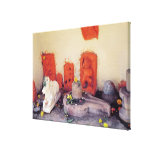 A shrine of a chapel on the Ganges Stretched Canvas Print