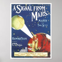 A Signal From Mars Vintage Songbook Cover Posters