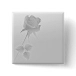 a silent single rose greys pinback button