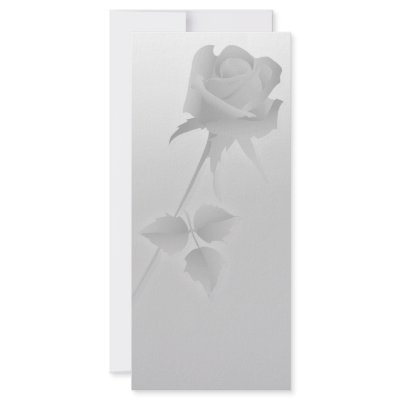a silent single rose greys customized rack card by secret_corner