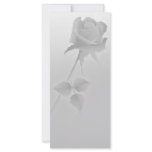 a silent single rose greys customized rack card