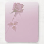 a silent single rose pink mouse pads