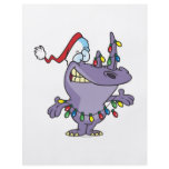 a silly cute christmas santa rhino personalized flyer