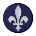 A Silver Fleur-de-lys Magnet