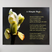 A Simple Bud 8x10 Poster