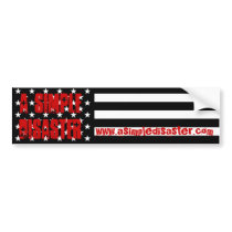 A Simple Disaster Bumper Sticker bumper stickers by ASDClothing A Simple Disaster Bumper Sticker bumper stickers