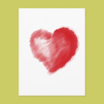 A simple heart postcards
