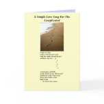 A Simple Love Song For The Complicated print Card