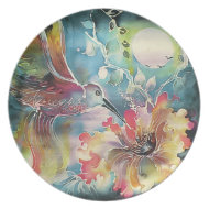 A Single Hummingbird plate
