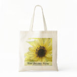 A Single Lemon Yellow Sunflower Bags