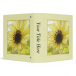 A Single Lemon Yellow Sunflower binders