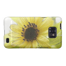 A Single Lemon Yellow Sunflower Samsung Galaxy S Case