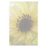 A Single Lemon Yellow Sunflower Stationery Design