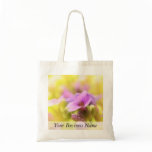 A Single Purple Rock Cress Flower Canvas Bag