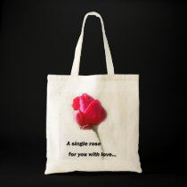 A single rose for you with love... bags