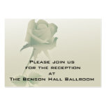 a single silent rose design wedding business card template