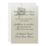 a single silent rose design wedding personalized invites