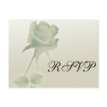 a single silent rose design wedding post cards