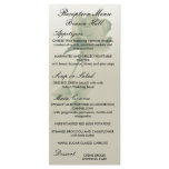 a single silent rose design wedding rack cards