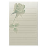 a single silent rose stationery