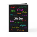 "A Sister's Birthday" Card - Customizable