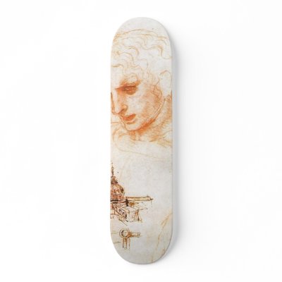A sketch for Leonardo da Vinci's Last supper Skate Board Decks by LeonardoDaVinci