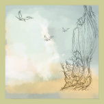 a sketch of an imaginary land Poster posters