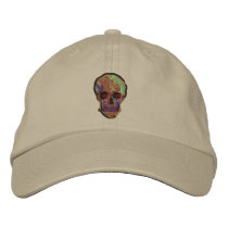 A Skull by Vincent van Gogh embroidered hats by Ladiebug A Skull by Vincent van Gogh embroidered hats