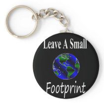 A Small Footprint Globe Key Chain