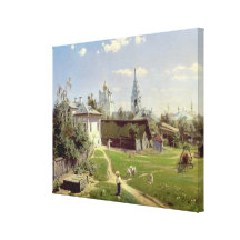 A Small Yard in Moscow, 1878 Gallery Wrapped Canvas