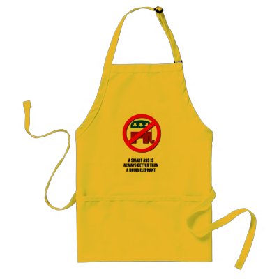 A Smart ass is always better than a dumb elephant Apron by AntiRepublican