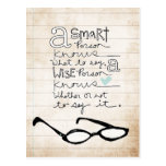 a smart person... postcards