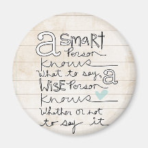 a smart person... refrigerator magnets