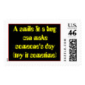 A smile & a hug can make someone's day... postage