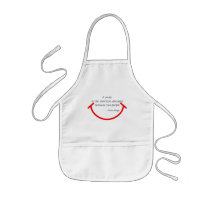 A Smile is the Shortest Distance Apron by mcccmu A Smile is the Shortest Distance Apron