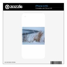 A Snowy Lake Image. Ravenna  Ohio. iPhone 4 Skins