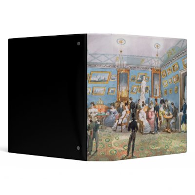 A Society Drawing Room, c.1830 Binders by bridgemanart