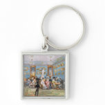 A Society Drawing Room, c.1830 Keychains