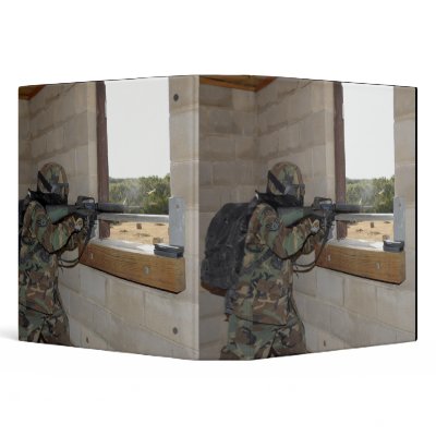 A soldier acts as an opposition force binders by stocktrek